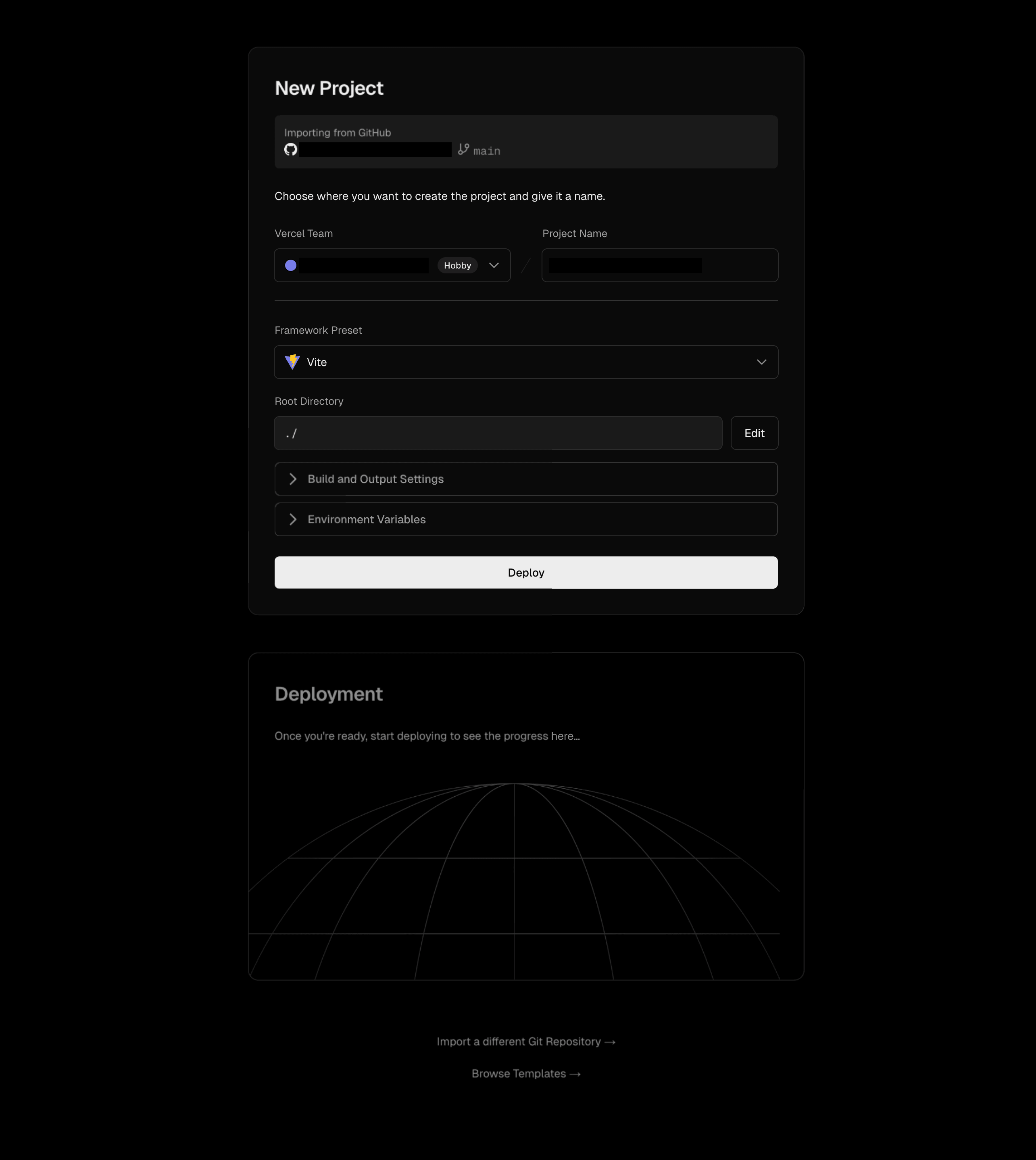 vercel-new-project